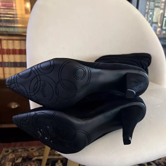 Kenneth Cole "GO OUT" Suede RIDING Boots, Color BLACK SIZE 10 MEDIUM - Picture 9 of 11